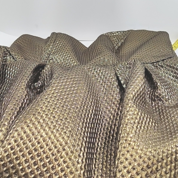 Charlotte Russe party dress metallic gold color strapless Size: M - Picture 6 of 6